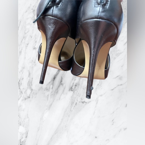 Zara metallic pewter ankle boots| shoes  | heels | size 38 | 7.5 - Picture 8 of 15